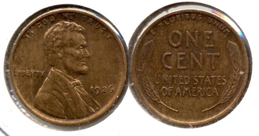 1926 Lincoln Cent MS-63 Red Brown c