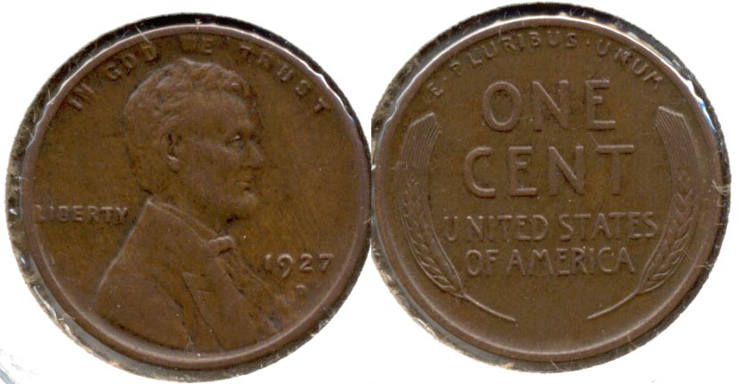 1927-D Lincoln Cent AU-50