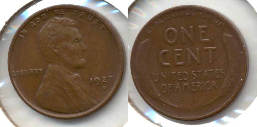 1927-D Lincoln Cent AU-53