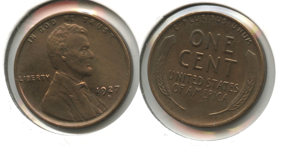1927-D Lincoln Cent MS-60 Cleaned Retoned