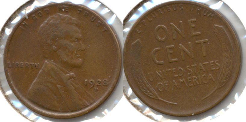 1928-D Lincoln Cent AU-50 a