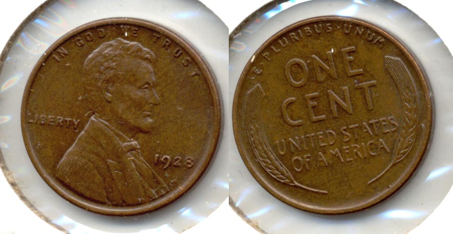 1928 Lincoln Cent AU-55 c