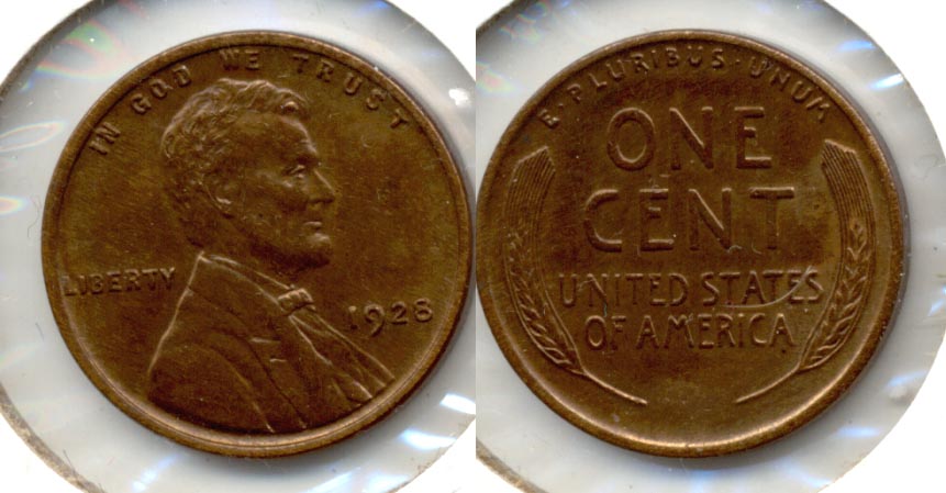 1928 Lincoln Cent MS-63 Brown c