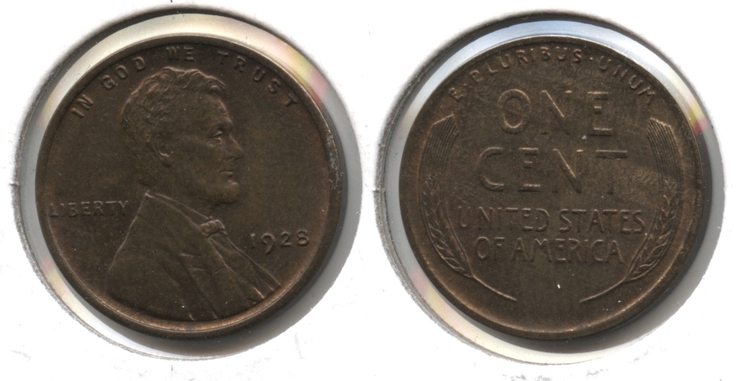 1928 Lincoln Cent MS-63 Brown #d