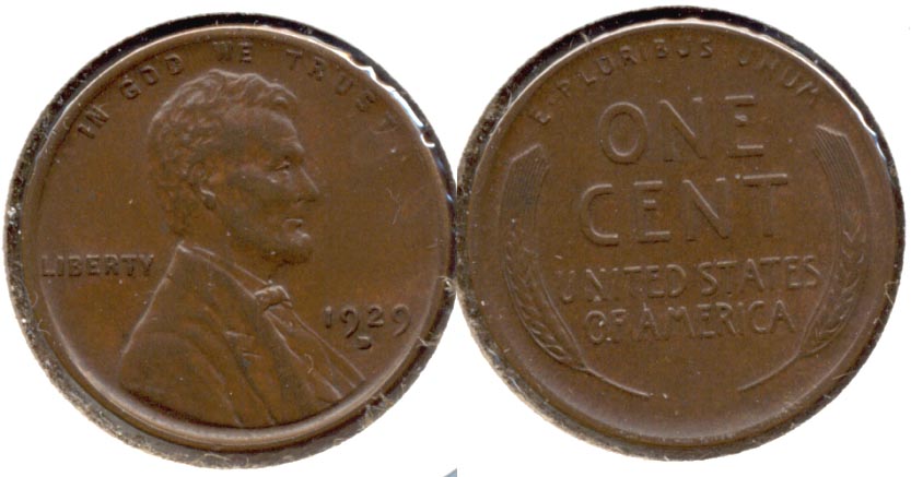 1929-D Lincoln Cent AU-50 f