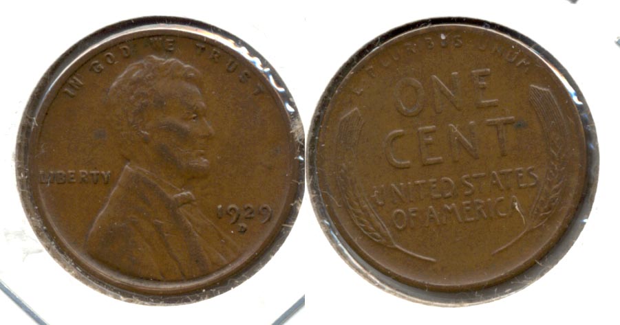1929-D Lincoln Cent AU-50 i