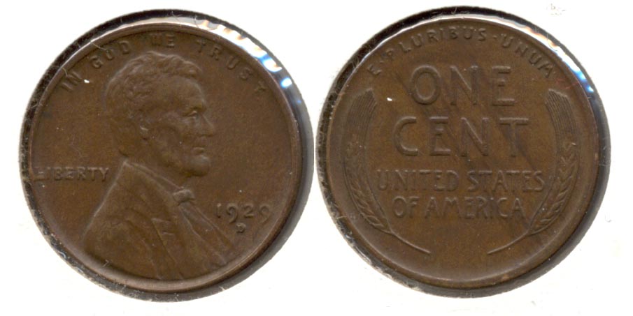 1929-D Lincoln Cent AU-55 a