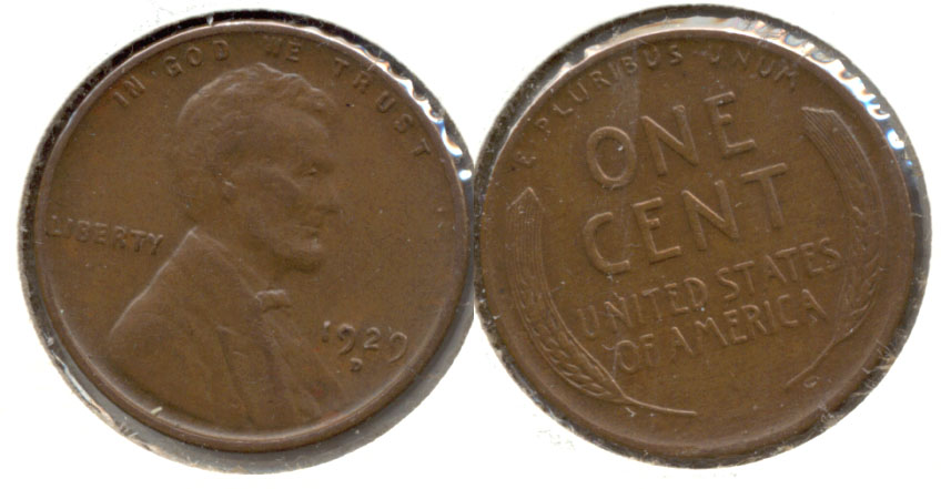 1929-D Lincoln Cent EF-40