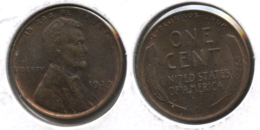 1929 Lincoln Cent MS-63 Brown #e