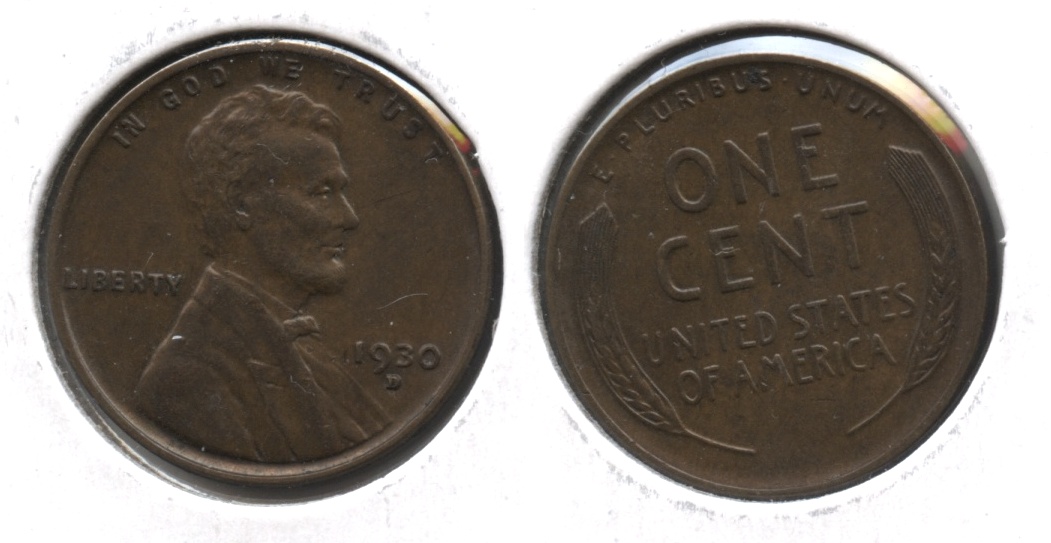 1930-D Lincoln Cent AU-55