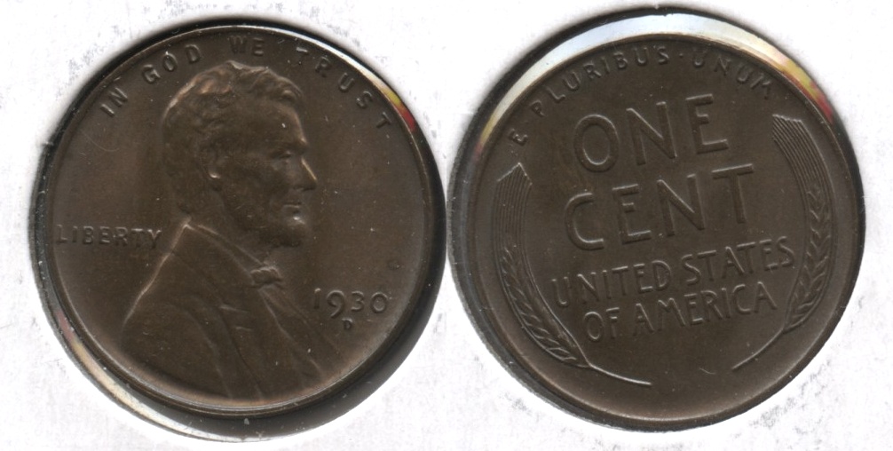 1930-D Lincoln Cent MS-64 Brown