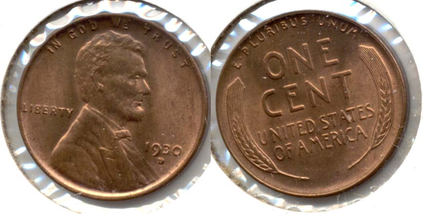 1930-D Lincoln Cent MS-64 Red