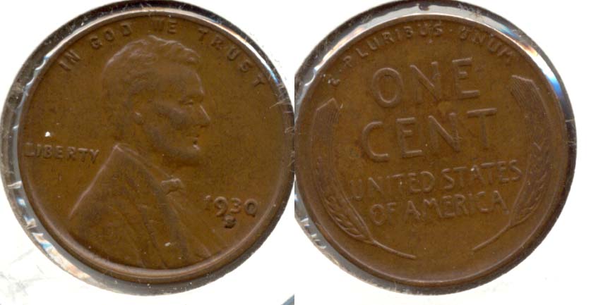 1930-S Lincoln Cent AU-50 i