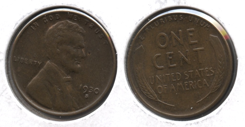 1930-S Lincoln Cent MS-63 Brown #b
