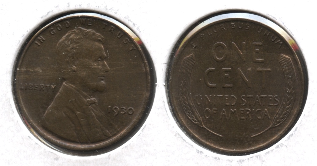 1930 Lincoln Cent MS-60 Brown #a