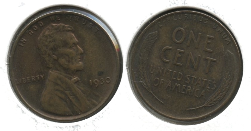 1930 Lincoln Cent MS-60 Brown #c
