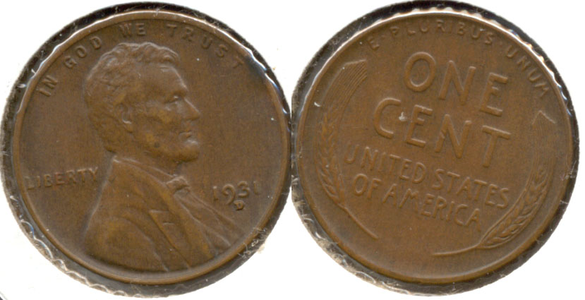 1931-D Lincoln Cent AU-50 a