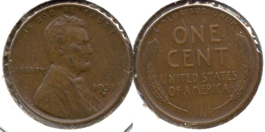 1931-D Lincoln Cent AU-55 b