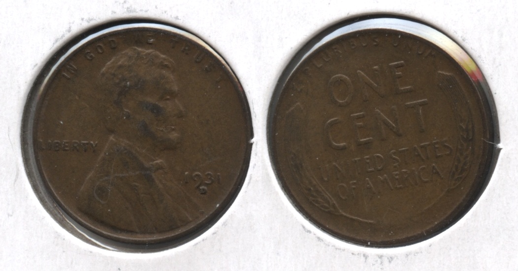 1931-D Lincoln Cent EF-40 #o