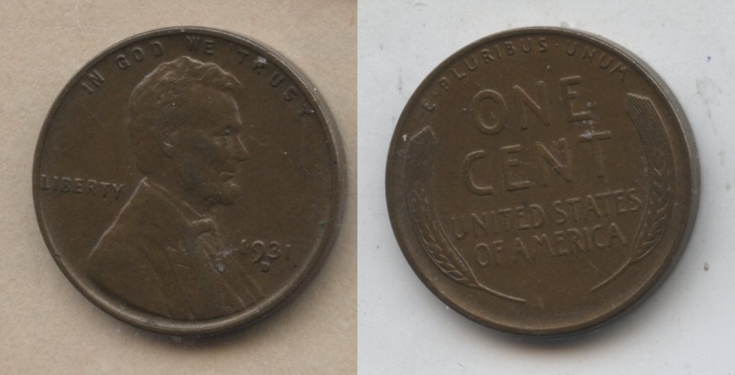 1931-D Lincoln Cent EF-40 #q