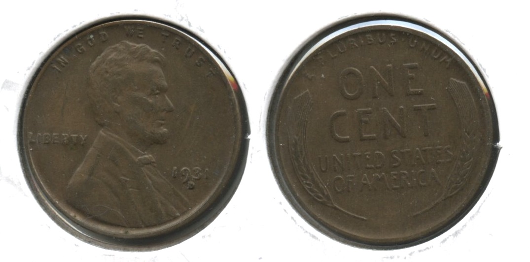 1931-D Lincoln Cent EF-40 #s