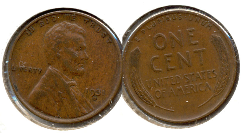 1931-D Lincoln Cent EF-45 b