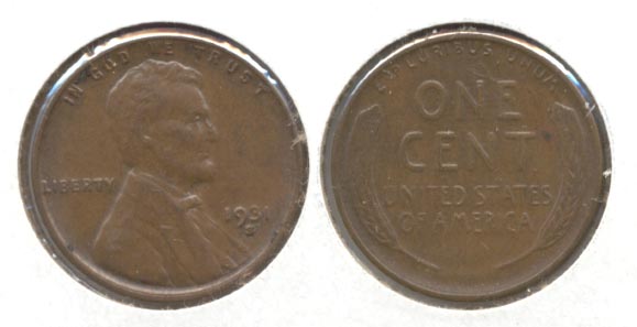 1931-S Lincoln Cent EF-40