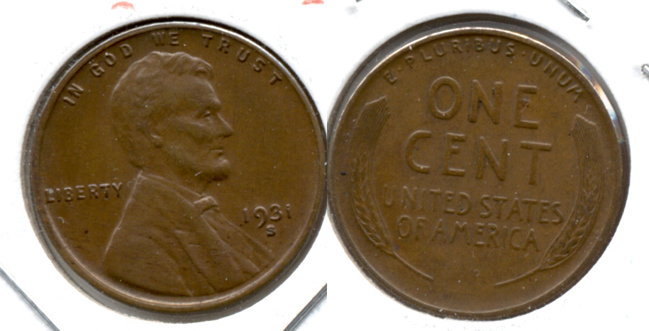 1931-S Lincoln Cent EF-40 c
