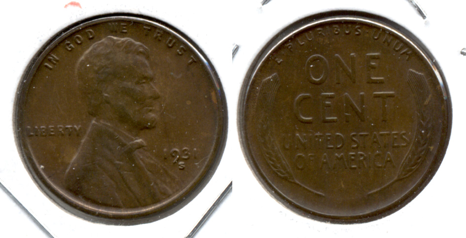 1931-S Lincoln Cent EF-40 d