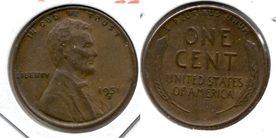 1931-S Lincoln Cent EF-40 e