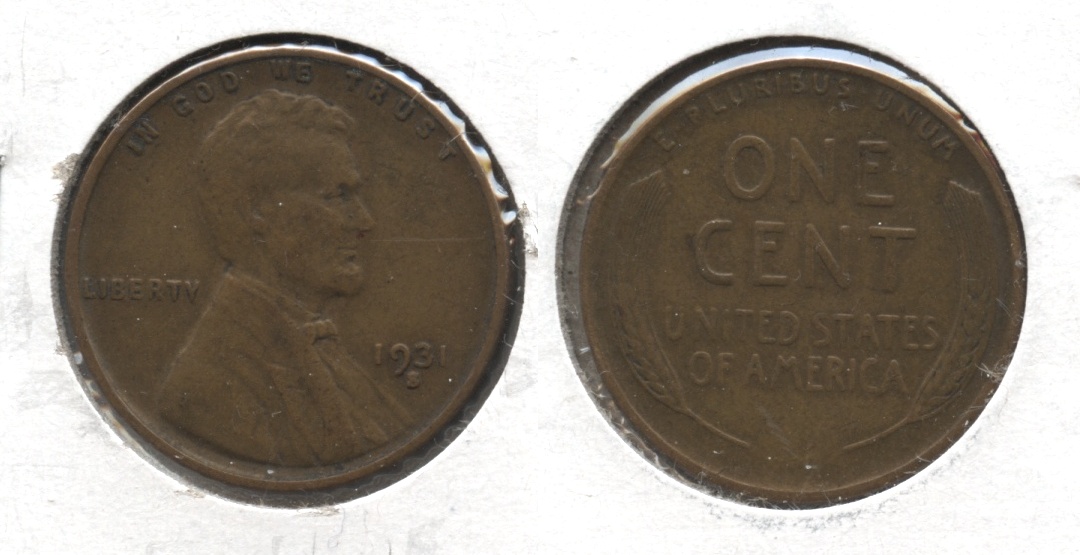 1931-S Lincoln Cent EF-40 #k