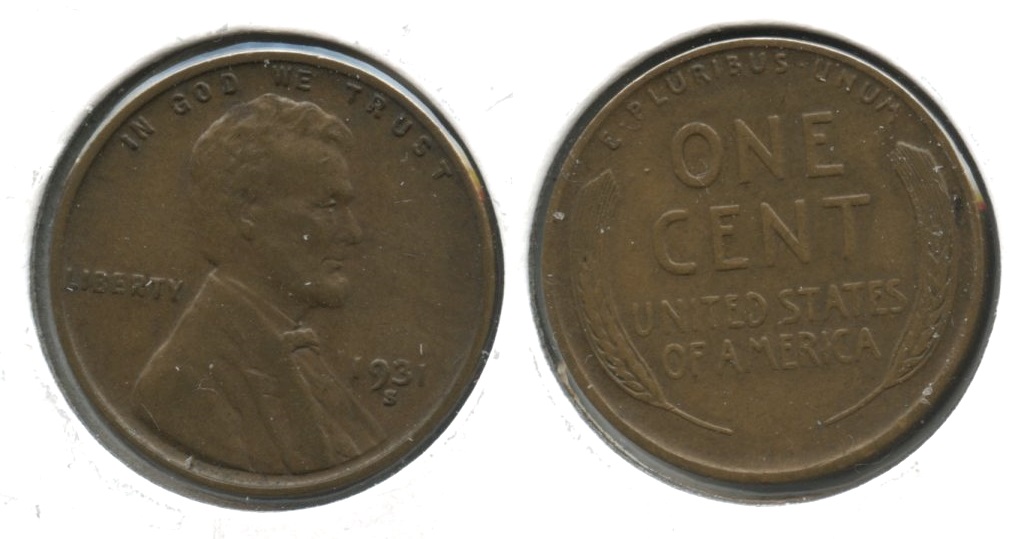 1931-S Lincoln Cent EF-40 #m