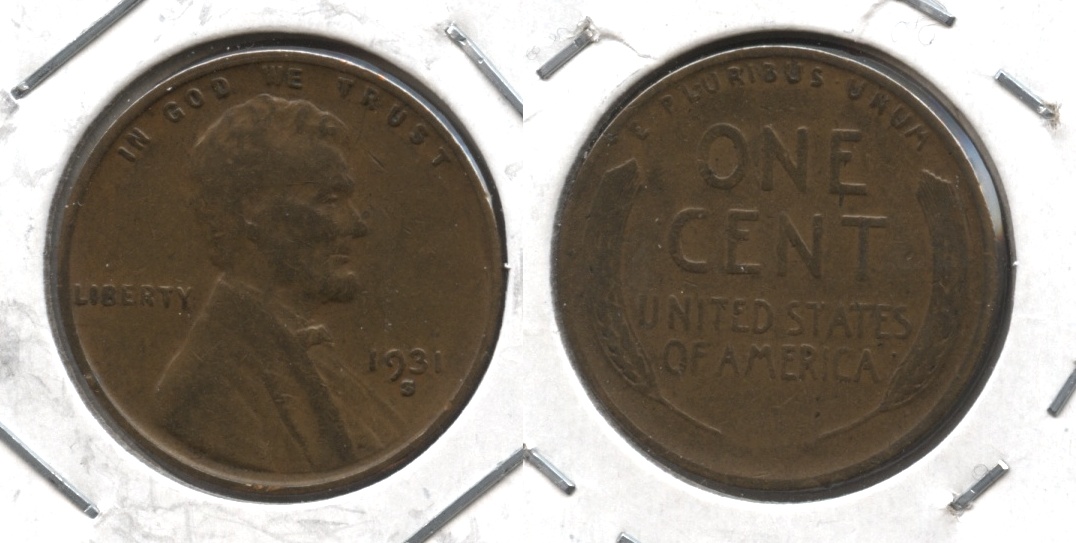 1931-S Lincoln Cent Fine-12