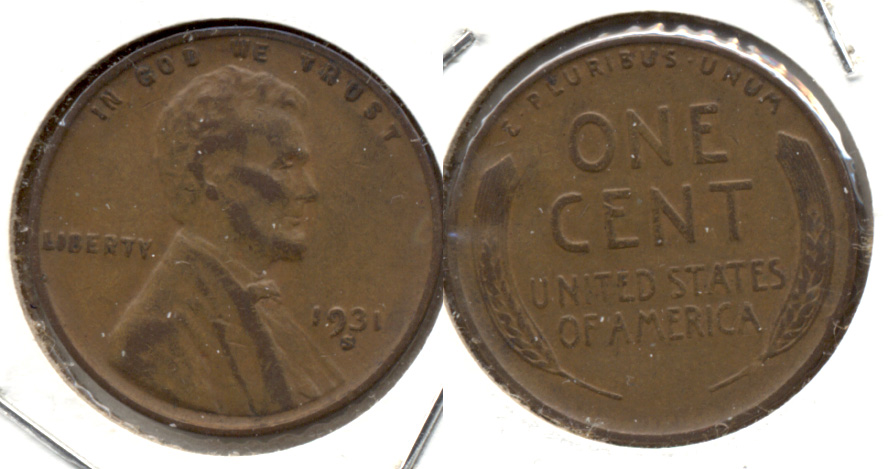 1931-S Lincoln Cent VF-20 e