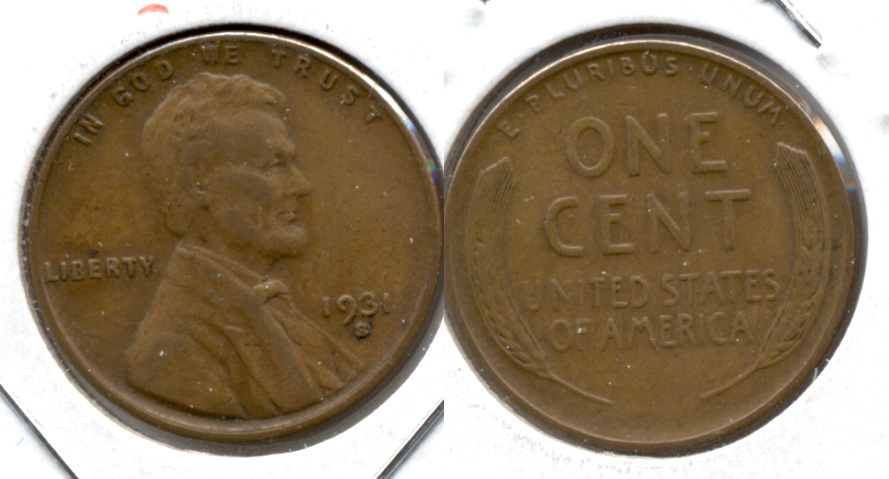 1931-S Lincoln Cent VF-30 a