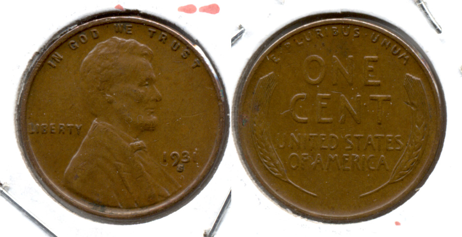 1931-S Lincoln Cent VF-30 e