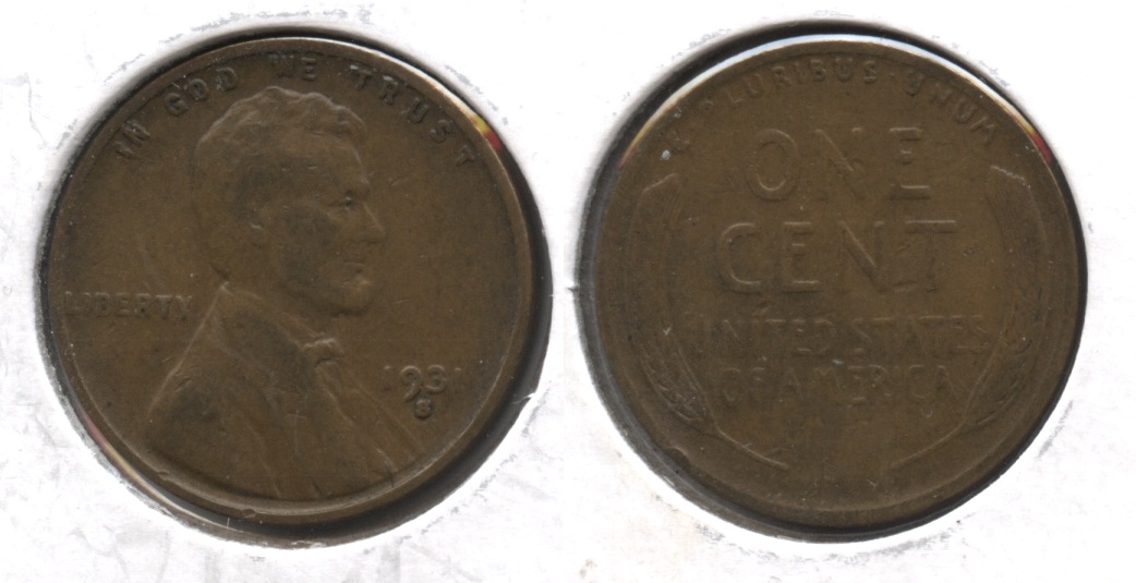 1931-S Lincoln Cent VG-8
