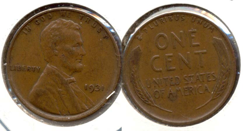 1931 Lincoln Cent AU-53
