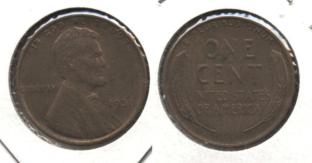 1931 Lincoln Cent AU-55 #a