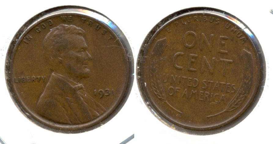 1931 Lincoln Cent EF-45 b