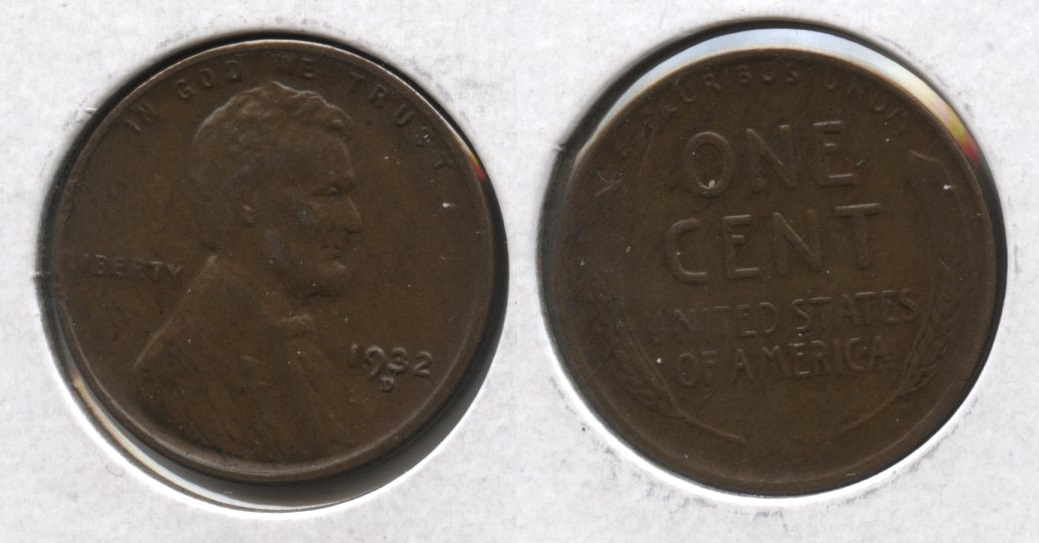 1932-D Lincoln Cent AU-50 #g