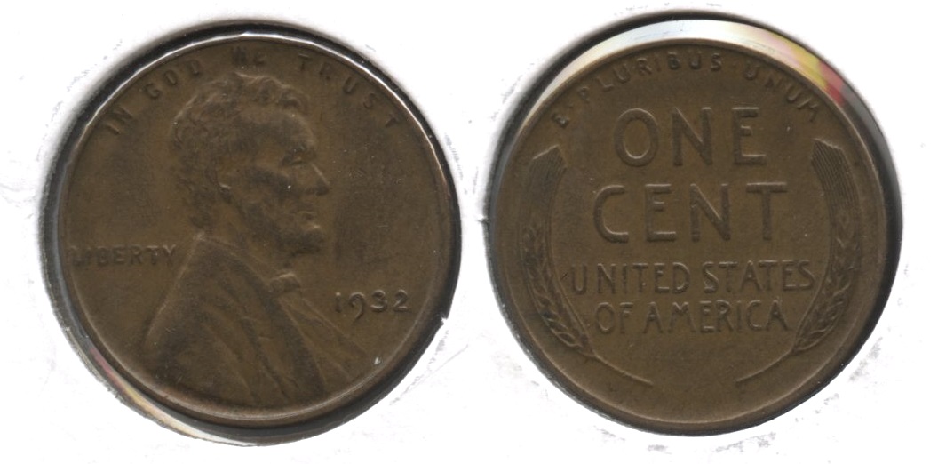 1932 Lincoln Cent AU-50 #d