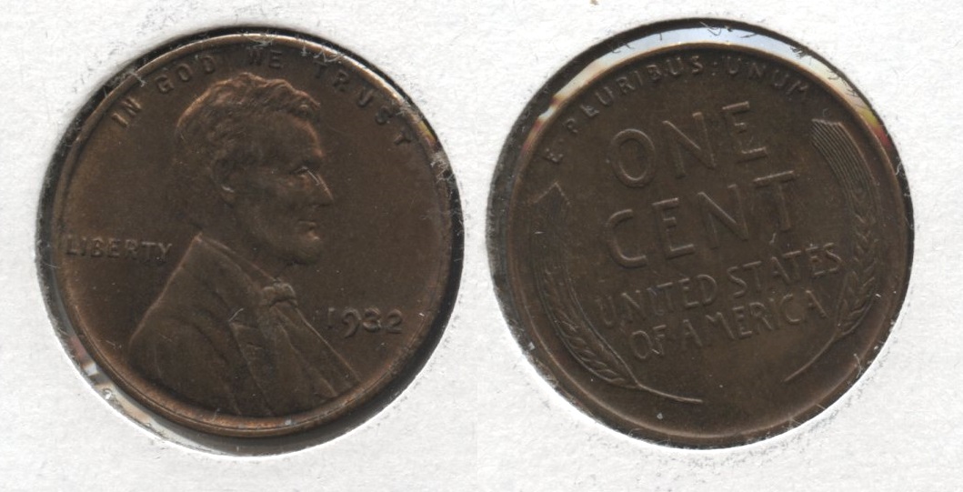 1932 Lincoln Cent MS-60 Brown #b