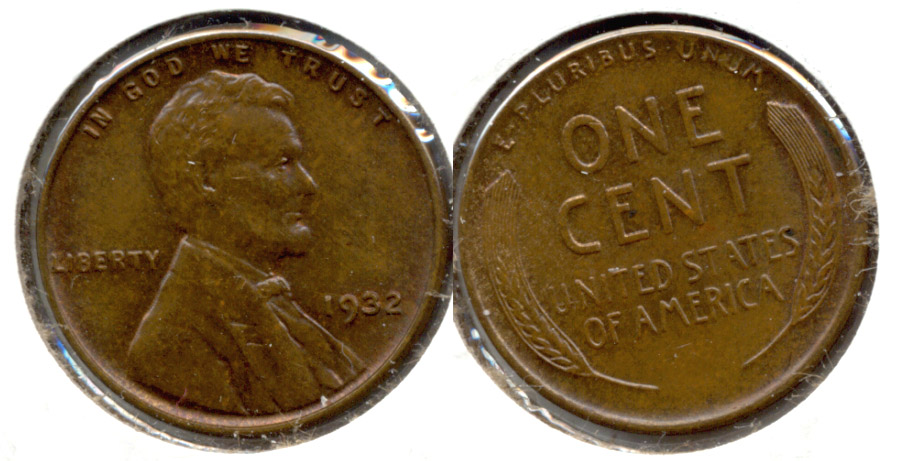 1932 Lincoln Cent MS-63 Brown a