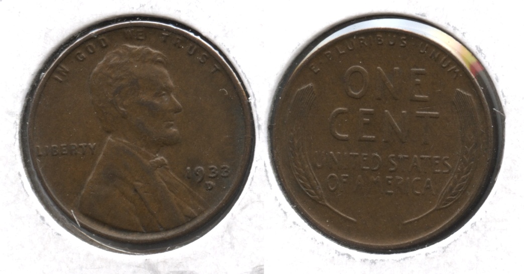 1933-D Lincoln Cent AU-50 #d