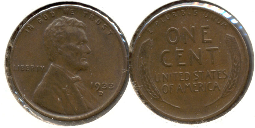 1933-D Lincoln Cent EF-45