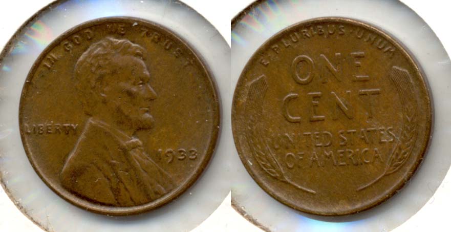 1933 Lincoln Cent AU-55 b