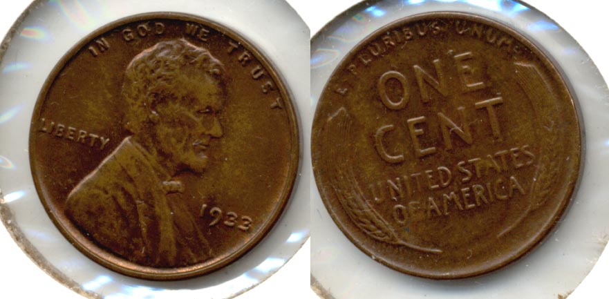 1933 Lincoln Cent MS-63 Brown a
