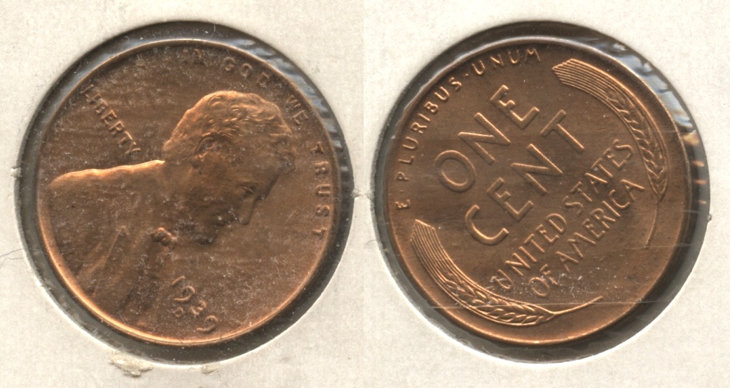 1939-D Lincoln Cent MS-62 Red #a