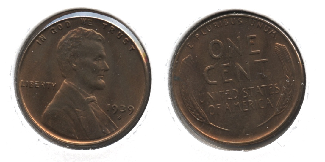 1939-S Lincoln Cent MS-61 Brown #a